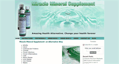 Desktop Screenshot of miracle-mineral-supplement.com